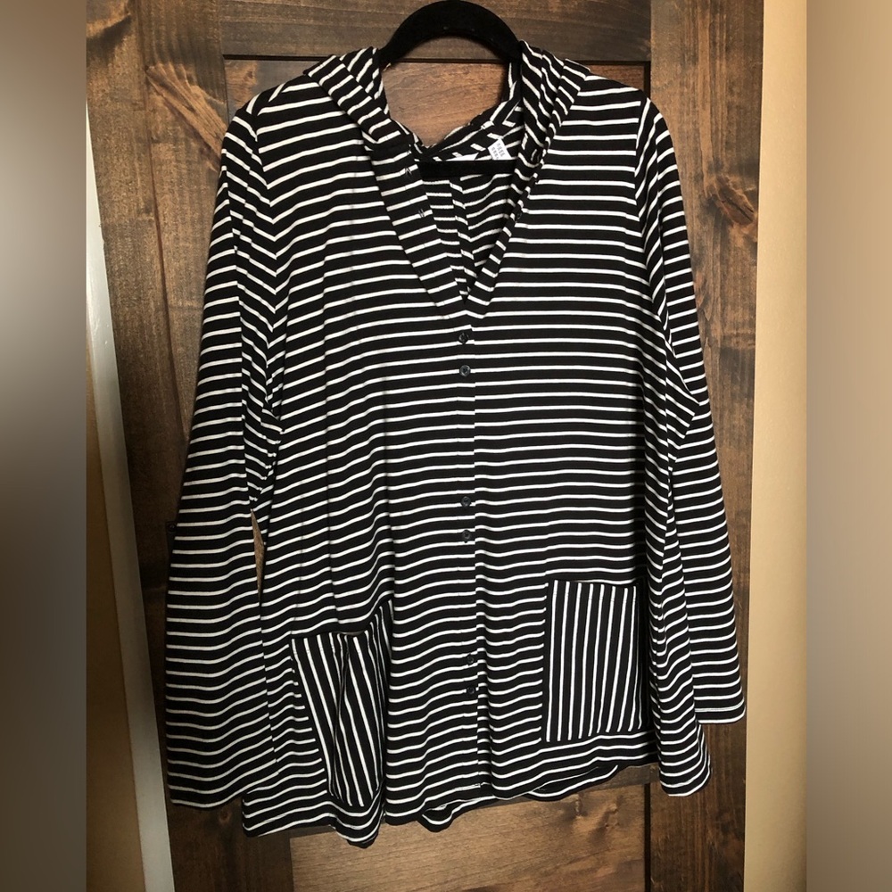 Soft knit hooded cardigan by Isaac Mizrahi